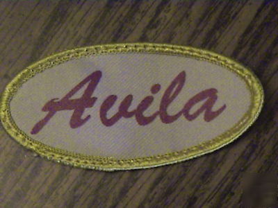 Avila,personal name,company,fun,add to cap shirt 