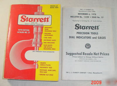 Starrett tool catalog, fifth edition, catalog no. 27 C1