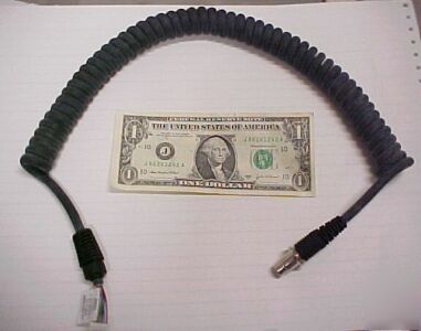 Very heavy duty coiled handset cords 10 conductor nice 
