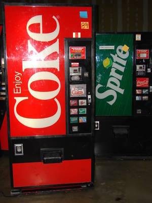 Dixie narco coke can drink soda vending machine cold 