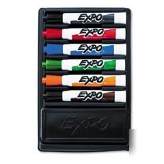 Expo dry erase marker organizer chisel asst 6 + eraser