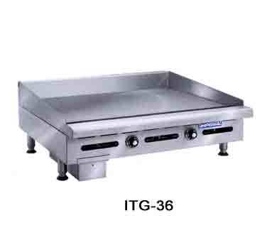 Imperial itg-48 griddle, countertop, gas, 48
