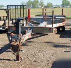 Michael power electrical log pole trailer utility steel