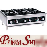 New anvil 36 in. gas hot plate - 6 burners - HPA1006