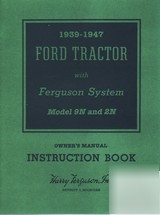 Ford 9N & 2N tractor owner operator instruction manual