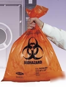 Tufpak autoclavable biohazard bags, 2.0 mil 14220-030