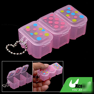Electronic gadget components plastic storage pink