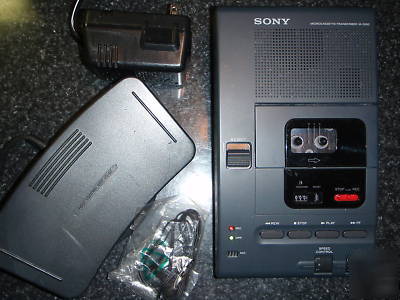 Sony M2000 microcassette transcriberwith foot pedal/hs