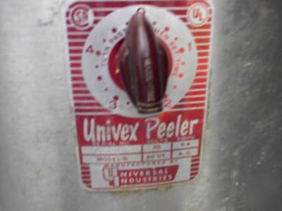 Univex 20 lb. vegetable potato peeler ss portable 115V