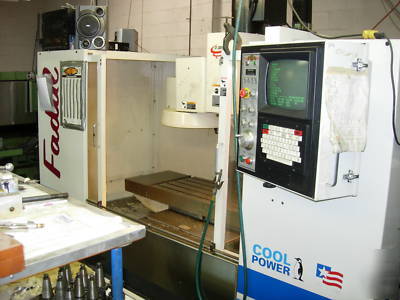 1998 fadal cnc 4020 machine center 1 owner w/ tooling 