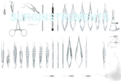 40 instruments ecce set ophthalmic surgical medical eye
