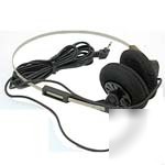 Attractive all black low impedance mono headset. 2.5MM 
