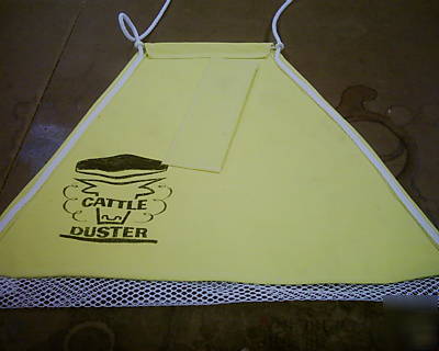 New canvas cattle dust bag > for fly and lice control
