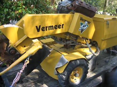  vermeer stump grinder w/trailer runs great 