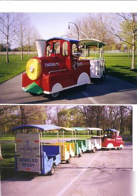 Trackless train for sale with wheelchair accessbl. car
