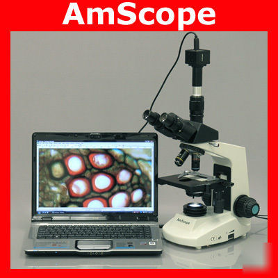 40X-2000X biological compound microscope + usb camera