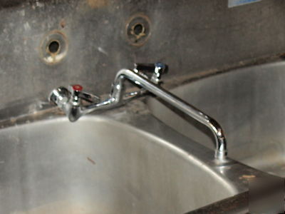 2 basin nsf stainless steel sink with free bonus faucet