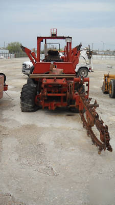 Ditch witch 6510 tractor, 6-way blade, trencher, backho