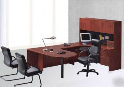 New 7PC u-shape executive office desk set, #ale-va-U1