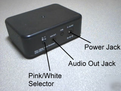 Pink white noise sound machine / conditioner for sleep.