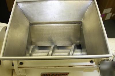 Mazzoni soap extruder plodder and sunlab soap press