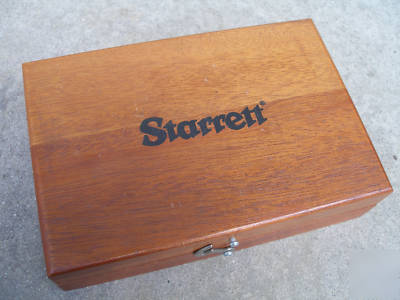 Starrett 348 parallel set in wood case excellent