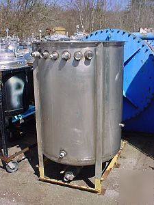 200 gallon stainless steel tank open top dished bottom
