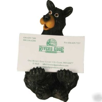 Bear business card holder office product lodge home 