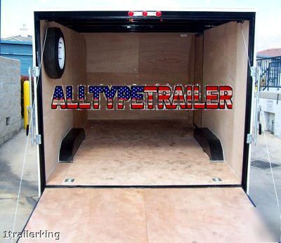 Motorcycle atv utv car hauler cargo enclosed trailer