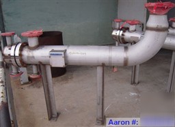 Unused- mueller u tube heat exchanger, 18 square feet,