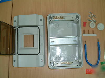 Consumer unit fuse box enclosure waterproof to ip 55