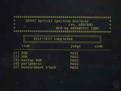 Advantest Q8347 optical spectrum analyzer 350NM-1750NM
