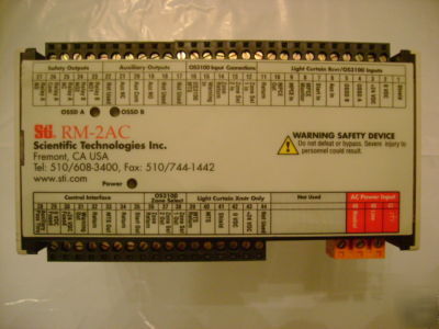 New sti rm-2AC safety light curtain controller 