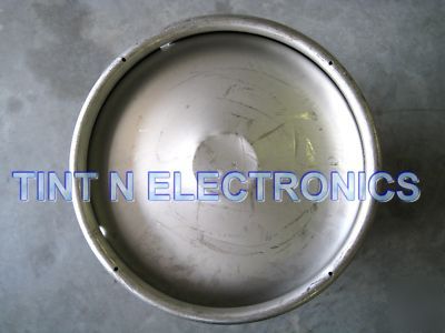 15.5 gallon beer keg stainless steel homebrew bbq