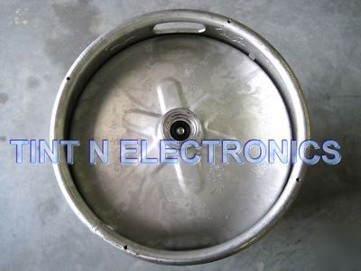 15.5 gallon beer keg stainless steel homebrew bbq