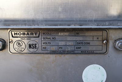 Hobart AM14F front load pot & pan dishwasher work ready