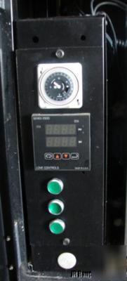 Pavailler cr-4 cyclothermic deck oven, ng, 3 decks, ec 