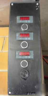 Pavailler cr-4 cyclothermic deck oven, ng, 3 decks, ec 