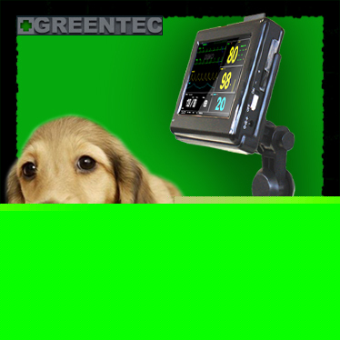 Veterinary hand-held patient monitor (ecg+SPO2)
