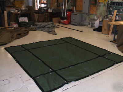 New 40% off lumber smoke cordura steel tarp 10' x 10' 