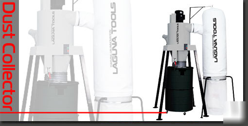 New ~ laguna tools 5 hp bag cyclone dust collector~