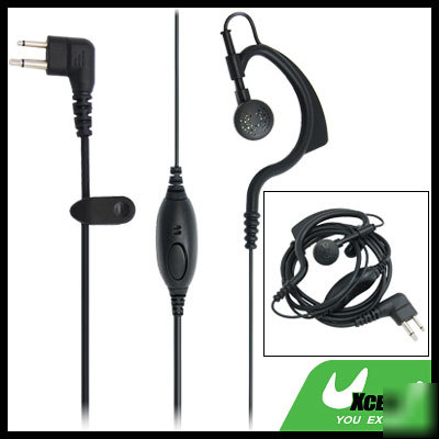 Clip single two way earphone walkie talkie for motorola