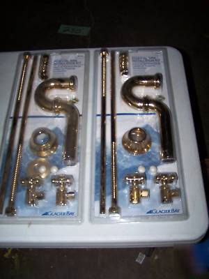 New Glacier Bay Solid Brass Pedestal Sink Install Kit