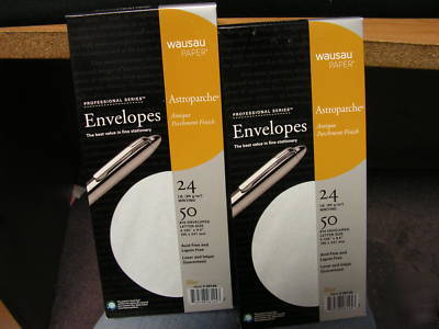 Parchment finish envelopes wausau astroparche qty 100