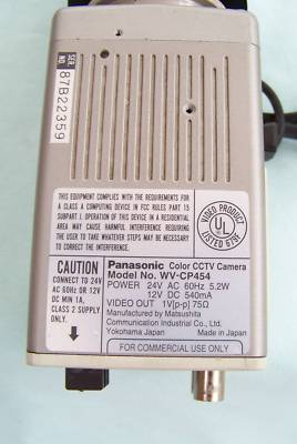  computar tv zoom lens 5.7-34.2MM + wv-CP454 camera 