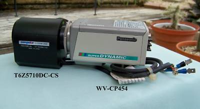  computar tv zoom lens 5.7-34.2MM + wv-CP454 camera 