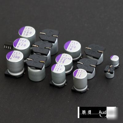 36PCS 820UF 6.3V smd sanyo svp aluminum solid capacitor