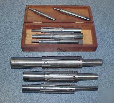 Beard between centers expanding mandrels set usa made
