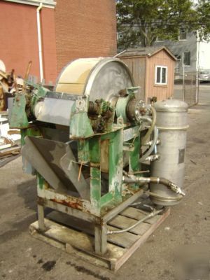 3 ft. dia. x 1 ft. k-s rotary vacuum drum filter #6787