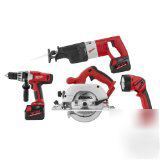 Milwaukee V18 lithium-ion 4-pack combo kit #0920-29